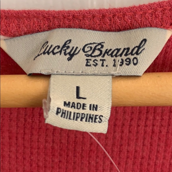 LS size L Lucky Brand Thermal top NWT - Picture 3 of 6